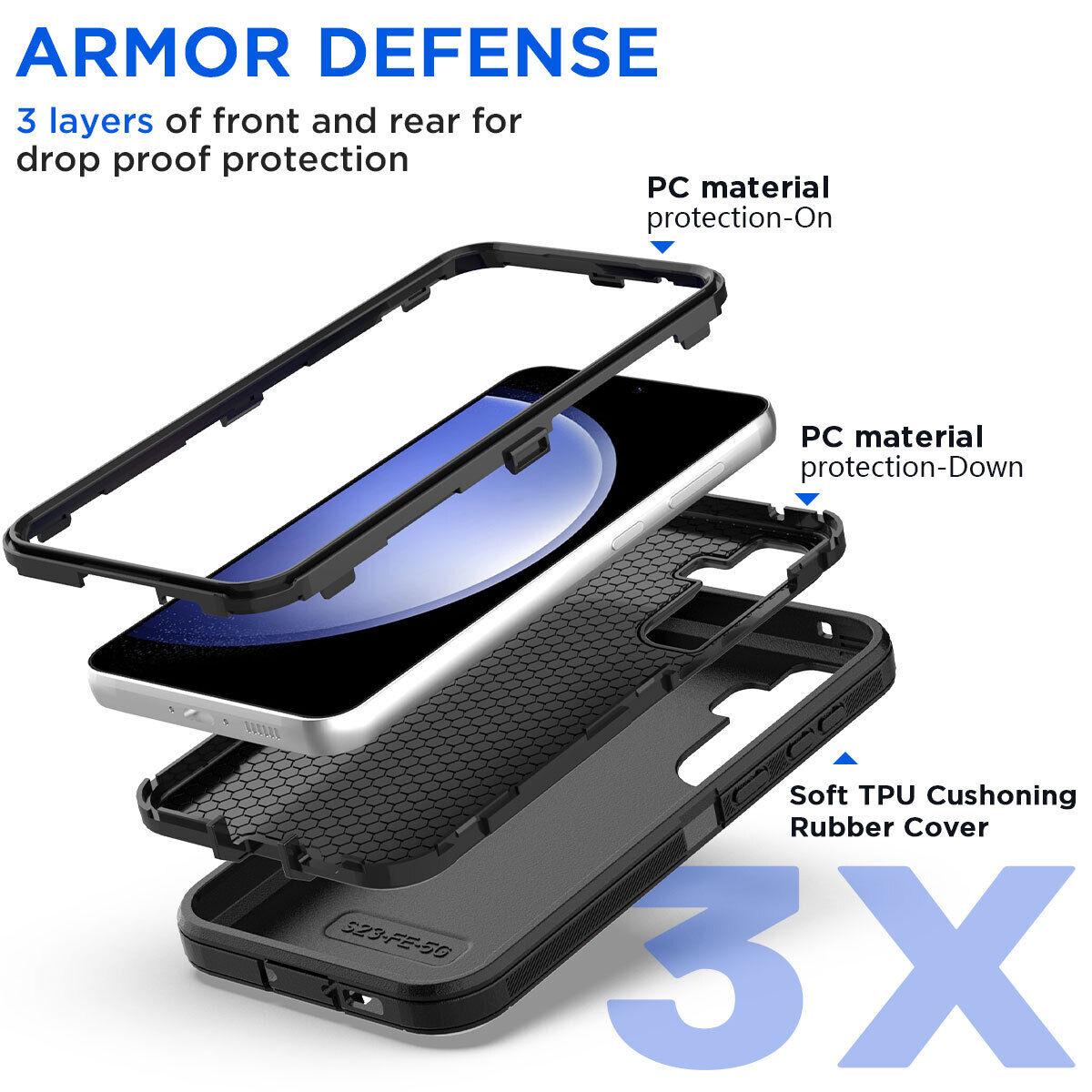 Coque Defender antichoc pour Samsung Galaxy S24 Plus / S25 Plus Coque Defender antichoc pour Samsung Galaxy S24 Plus / S25 Plus